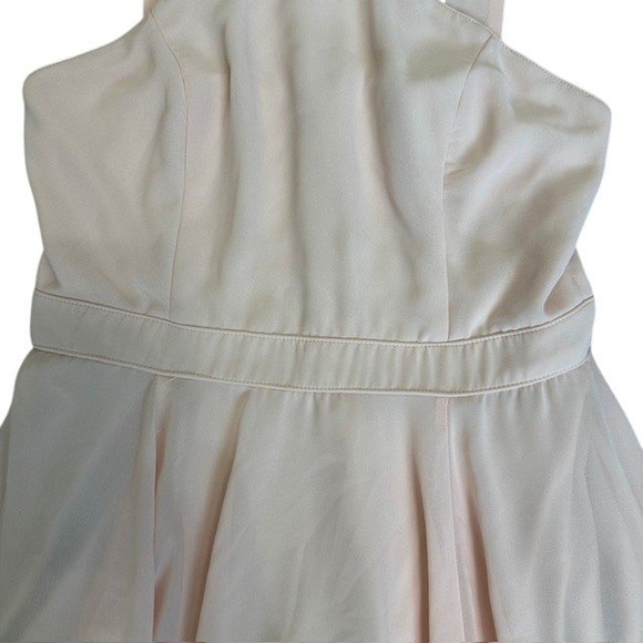 Lulus Forevermore Halter Fit and‎ Flare Dress Blush Pink Mini Dress Sz Med - Picture 8 of 16
